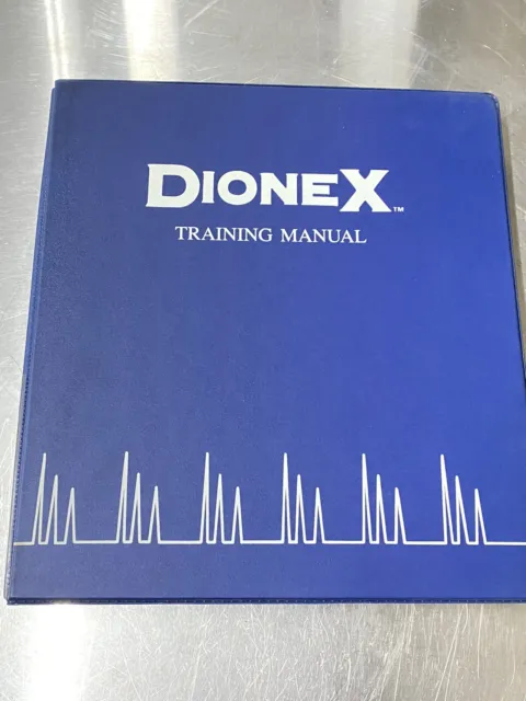 Dionex Chromatography Course Training - Users Guide / Instruction Book / Manual