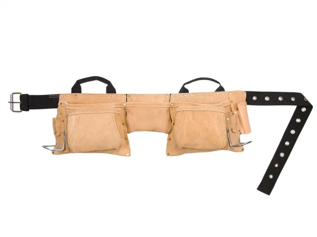 Kuny's KUNAP527X AP-527X Heavy-Duty Leather Work Apron 12 Pocket