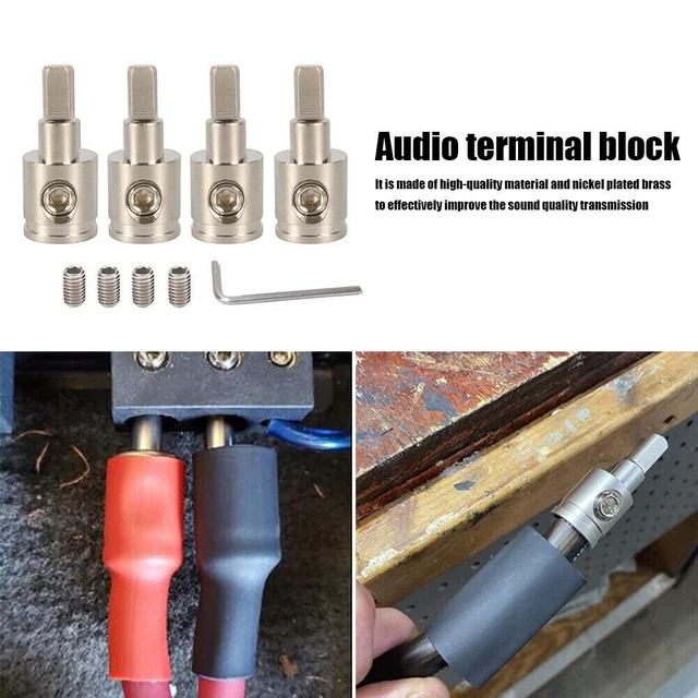 4 Jeux 0GA À 4GA Embouts Voiture Audio Amp Câble Terminal Puissance Cordon