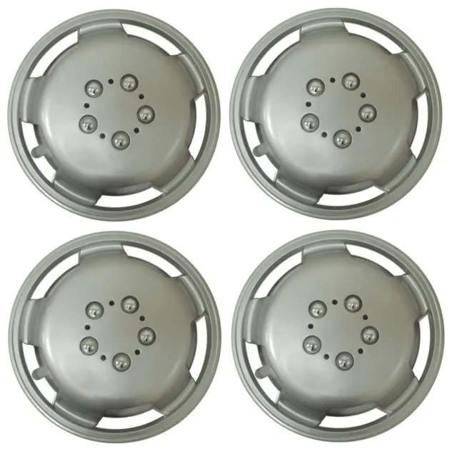 Peugeot Expert 16 Inch Silver Deep Dish Wheel Trims Hub Caps 16"