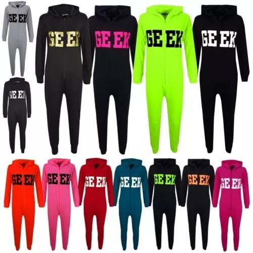 Bambine Ragazzi Geek Stampa Estate A2Z Onesie one piece Tuta Loungeware