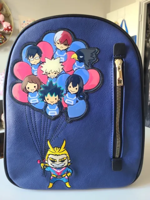 My Hero Academia Chibi Balloons Mini Backpack Bag Bioworld Anime EUC