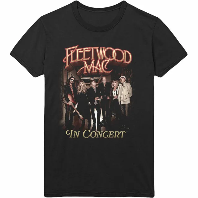 FLEETWOOD MAC T-shirt unisex - in concerto - cotone nero