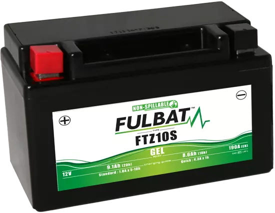 Bateria de Moto Fulbat Gel FTZ10S / YTZ10S / YTZ10S-BS