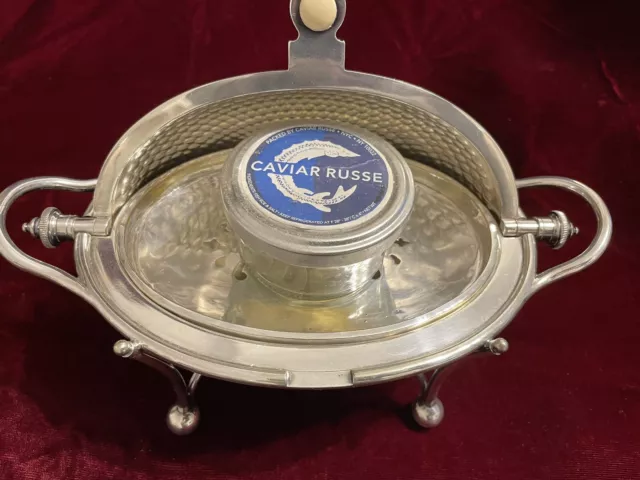 GEORGIAN STYLE REVOLVING  DOME TUREEN used for CHILLED CAVIAR, BUTTER or CHEESEs