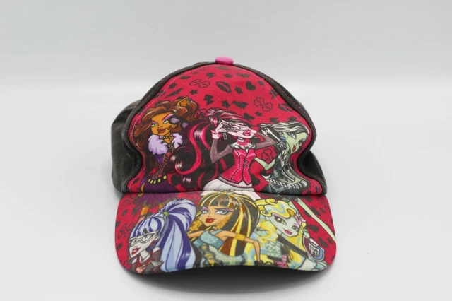 Monster High Snapback Baseball Girls Hat Cap Black Pink One Size Fits Most Kids