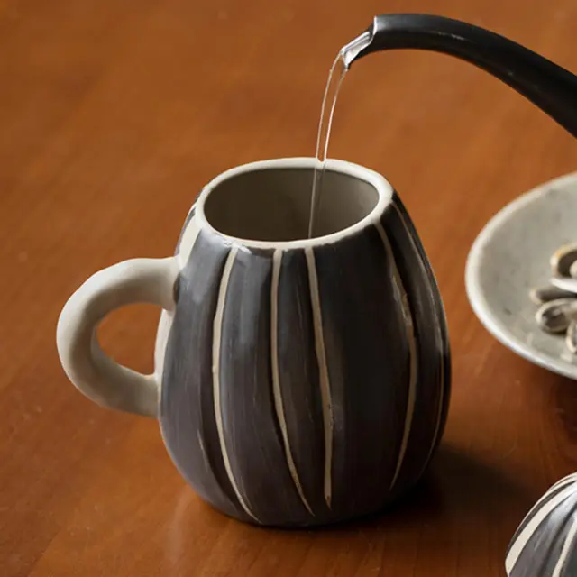 Divertente tazza da caffè in ceramica con coperchio, tazza per bere, bicchieri