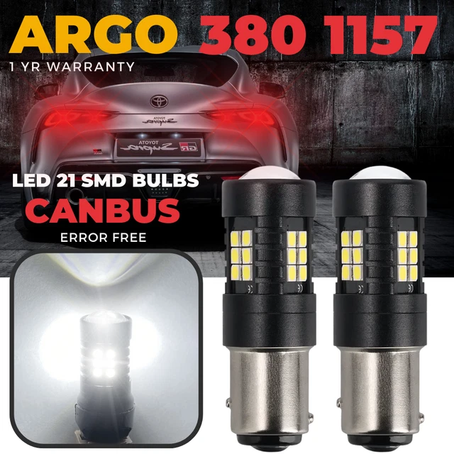 Rahl 2 PièCes SéRies 6000K Blanc 1157 50SMD Frein De Queue