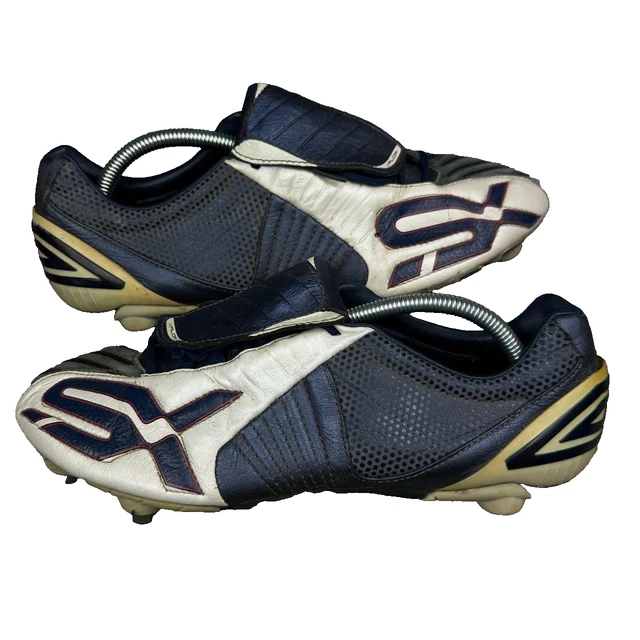VINTAGE UMBRO SX-VALOR-A SG Mens Blue Football Boots Cleats - Size