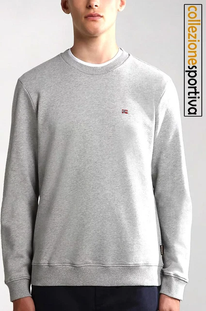 FELPA UOMO/DONNA NAPAPIJRI BALIS CREW- NP0A4FQW1601 col. grigio melange medio