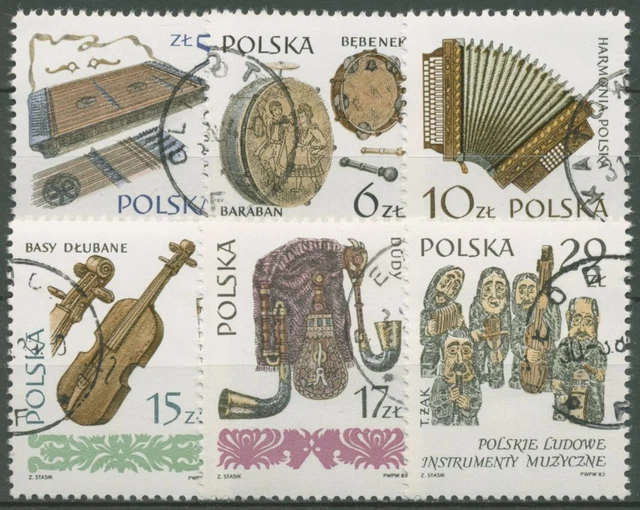 Polen 1984 Alte Musikinstrumente 2899/04 gestempelt