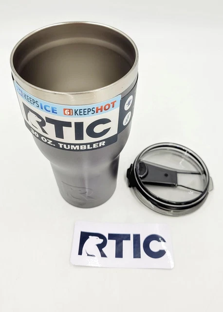 RTIC 30oz Insulated Tumbler SS Coffee Travel Mug with Lid, Graphite