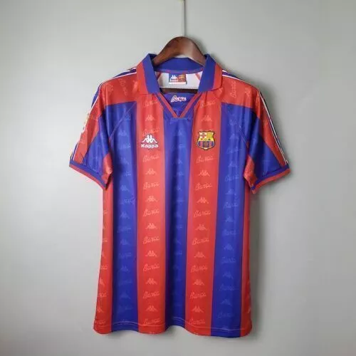 Camiseta deportiva retro vintage de Barcelona Home 96/97 talla S, M, L, XL,XXL nueva