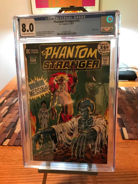 CGC 8.0 Off-White to White Pages  Phantom Stranger #15  Robot Cover- Neal Adams!