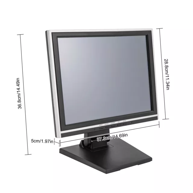 15'' LCD écran tactile moniteur de caisse enregistreuse USB pour  768x1024 3