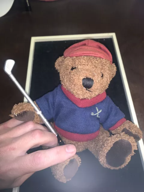 Dan Dee Plush Collectors Choice 8” Golfing Golf Teddy Bear