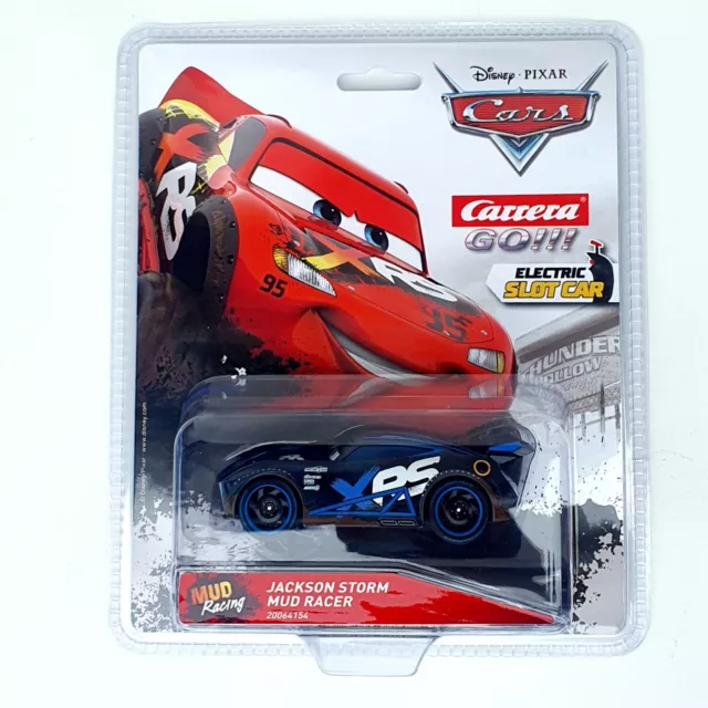 Carrera GO!!! 1x Jackson Storm Mud Racer 1:43 auto slotcar veicolo Disney Pixar