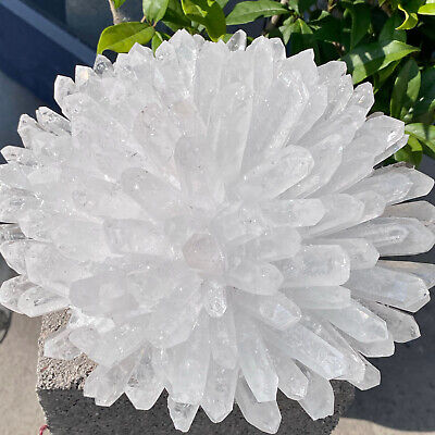 16.14LB Clear white quartz crystal cluster Mineral specimen from madagat healing
