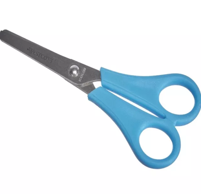 Westcott RIGHT HANDED Childrens Scissors BLUNT SAFETY TIP School Kids