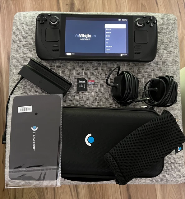 VALVE STEAM DECK 512GB Handheld Console with Official Dock + 1TB