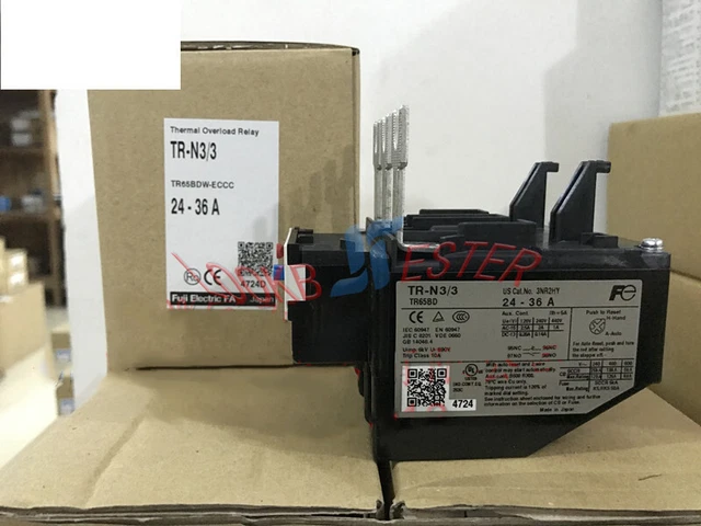 FUJI TR-N3/3 Thermal overload protection relay 24-36 28-40 34-50 45-65A NEW