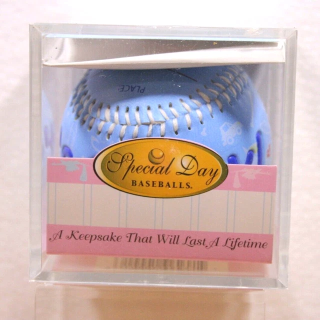 Special Day Sports Ball Football Keepsake Baby Birth "It's A Boy"