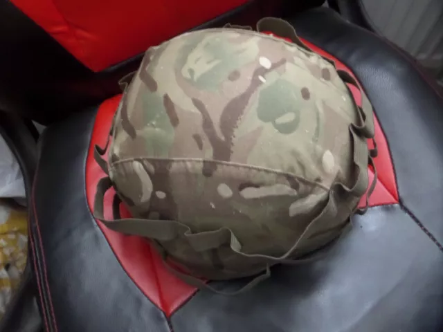 British Army Issue Ballistic MK7 Combat Helmet & MTP Cover - Size M