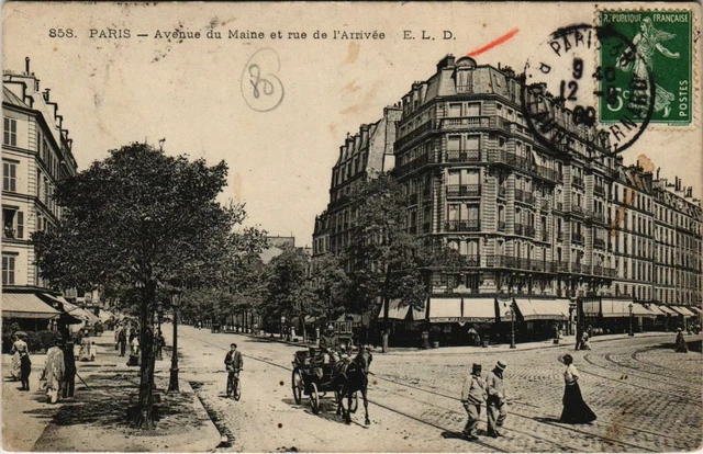 CPA PARIS 15th Avenue du Maine and rue de l'Arrival (65900)