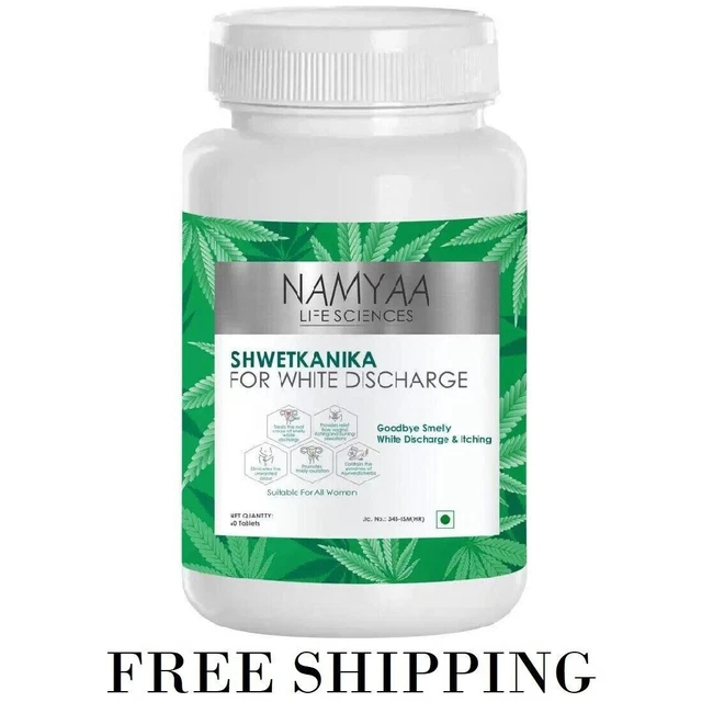 Namyaa Shwetkanika 60 Pastillas Para Oloroso Blanco Descarga & Picor