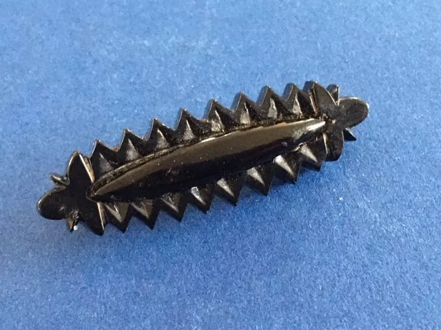 Antique Victorian Whitby Jet Brooch