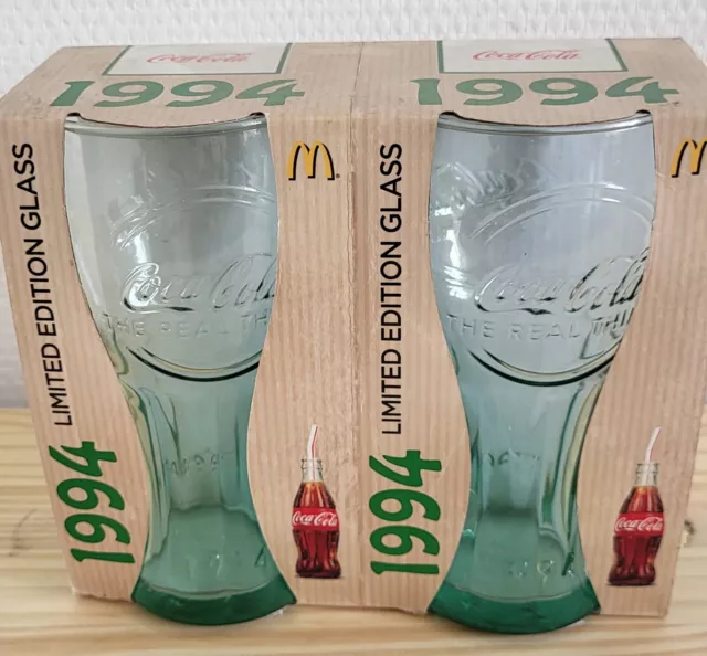 2  Verres  Coca-Cola  1994 Jeux Olympiques De Londres Mcdonalds Neuf