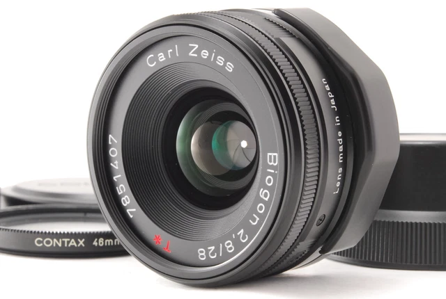 [Beste Mint] Contax Carl Zeiss Biogon 28mm F/2.8 T Af Linse für G1 G2 aus Japan