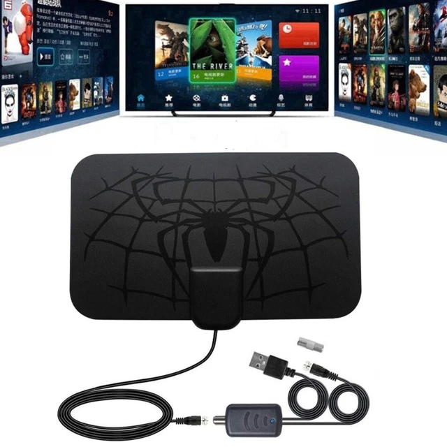 980 Miles TV Antenna Digital 4K 1080P Antena Indoor HDTV Signal Amplifier ~b 2
