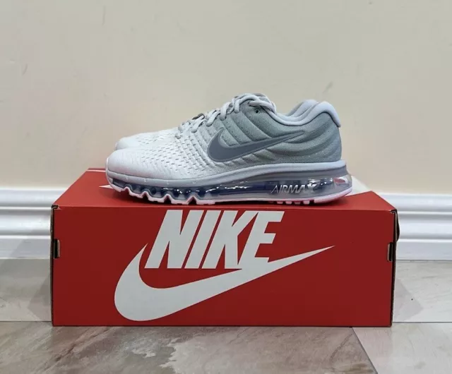 Nike Air Max 2017 in Pure Platinum/Wolf Grey White Womens Size US 7 Shoes NEW ✅