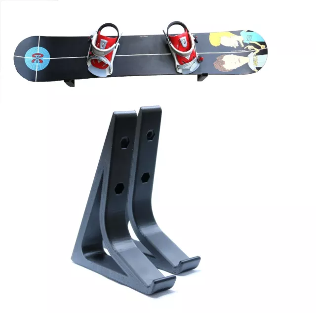 2 X Storage Rack Wall Mount Holder Display Brackets For Skateboard Longboard New