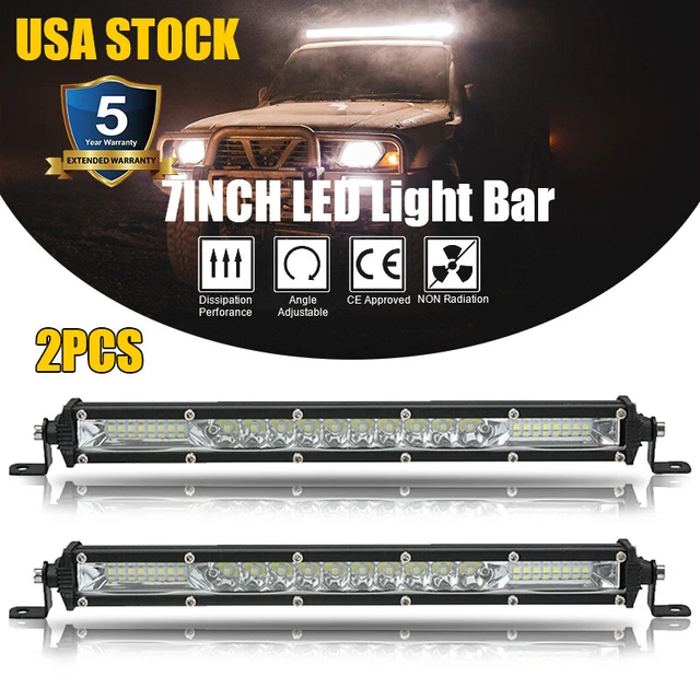 2pcs 12 inch 450W LED Light Bar Combo Spot Flood Driving Off Road SUV ATV Truck