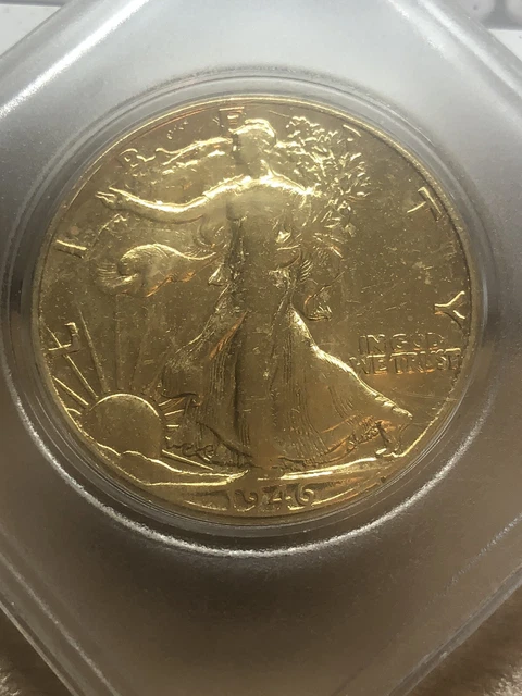 1942-P Walking Liberty Half Dollar in protective case
