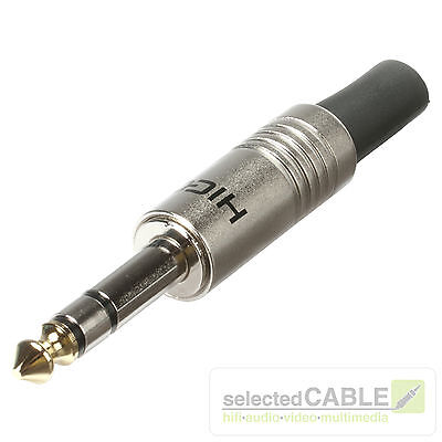 bespeco Spina jack mono Ø 6,3 mm con connessioni dorate corpo in alluminio 