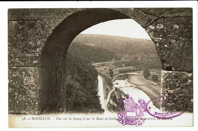 CPA-Carte postale Bouillon -Vue sur la Semoy et route de Corbion-VM3426