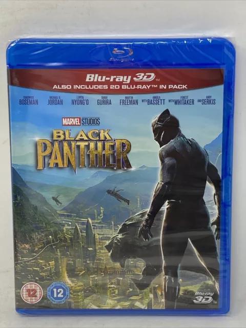 BLACK PANTHER [Blu-ray 3D + 2D] UK Exclusive 3D Release Marvel Studios. 2-Discs