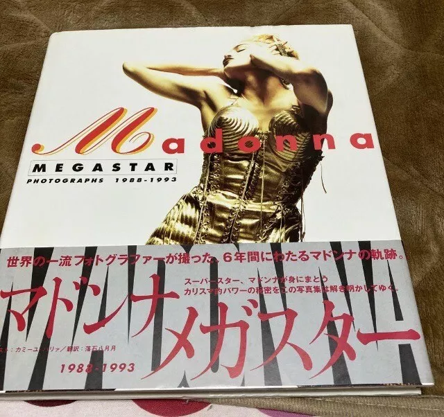 Madonna's photo book "Madonna Megastar" Rare Japanese edition