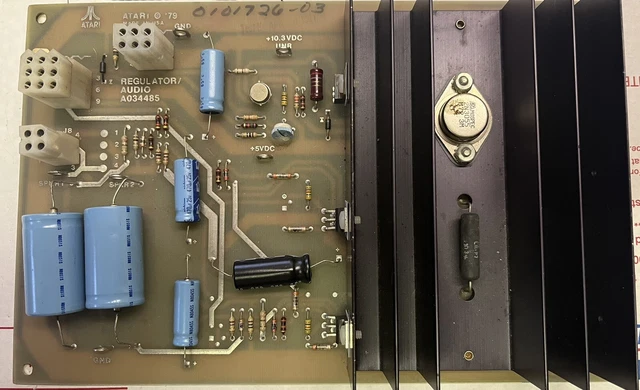 Vintage Arcade Atari Regulator Audio Amp ARII AR2 Untested A034485 VERY CLEAN