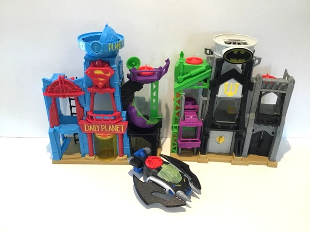 IMAGINEXT FLIGHT CITY Batman Superman Daily Planet Playset not