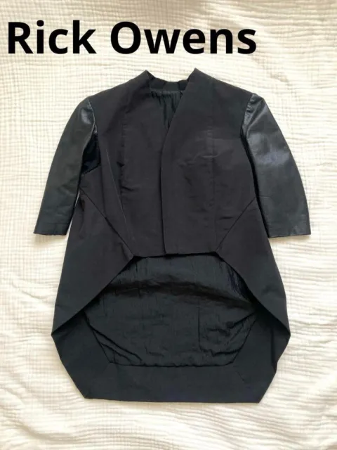 Rick Owens Sleeve Leather Switch Jacket Blouson Size S