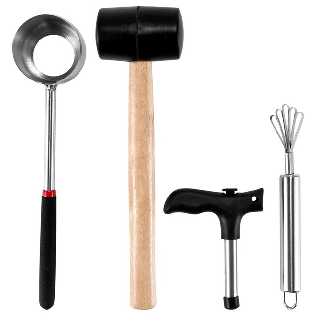 AHANDMAKER Lot De 5 Outils Double Tête Pour Argile – 10 Textures (grilles, Veines…), Manche Antidérapant, Facile à Nettoyer, Pour Poterie Et Sculpture