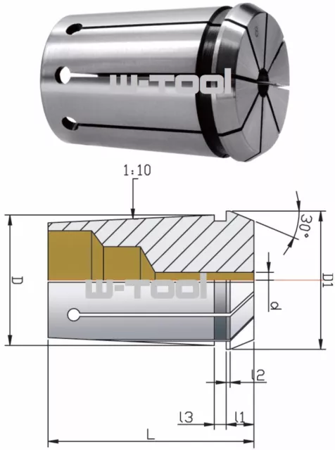 OZ25 Spannzange 462E Spannzangen 462 E 2-25mm