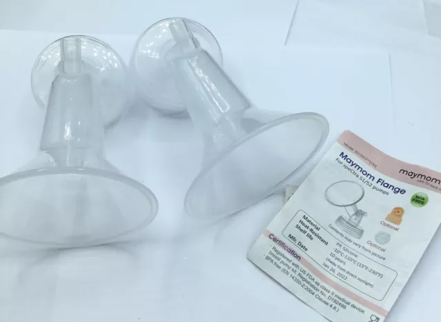 Maymom MyFit 2x flange kit for spectra pumps 32mm breastpump nursing new open