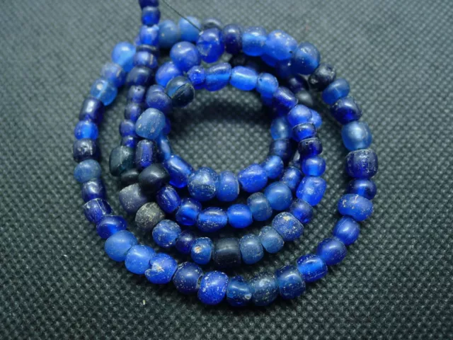 Perle Ancien Verre Collier Ancient Excavated Glass Trade Bead NO Roman Islamic