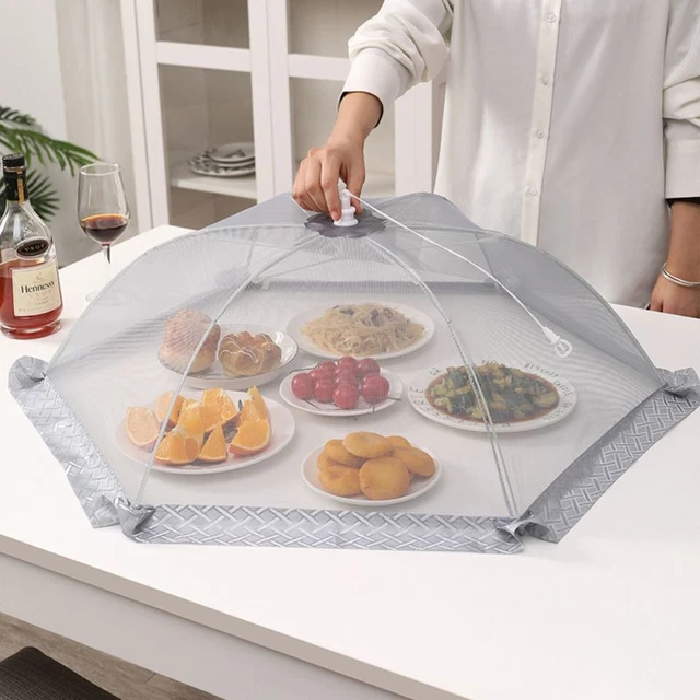Cubierta plegable de malla de alimentos para hogar de verano cubierta de mesa redonda rectangular GB
