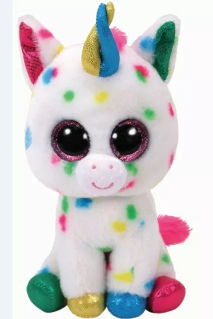 Ty Glubschi´s Beanie Boo´s Einhorn @ HARMONIE @  Gr L - 24 cm weiß-bunt  NEU